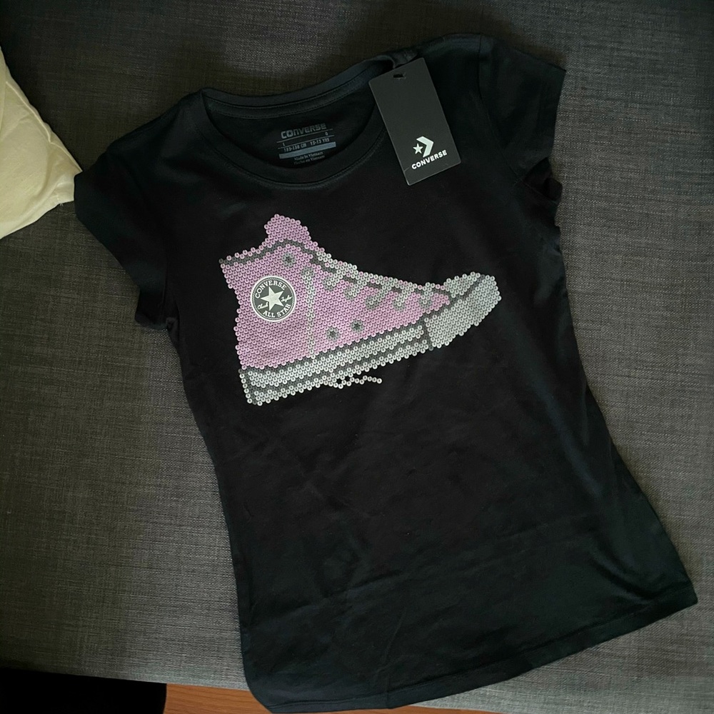 Converse t shirt new! Black